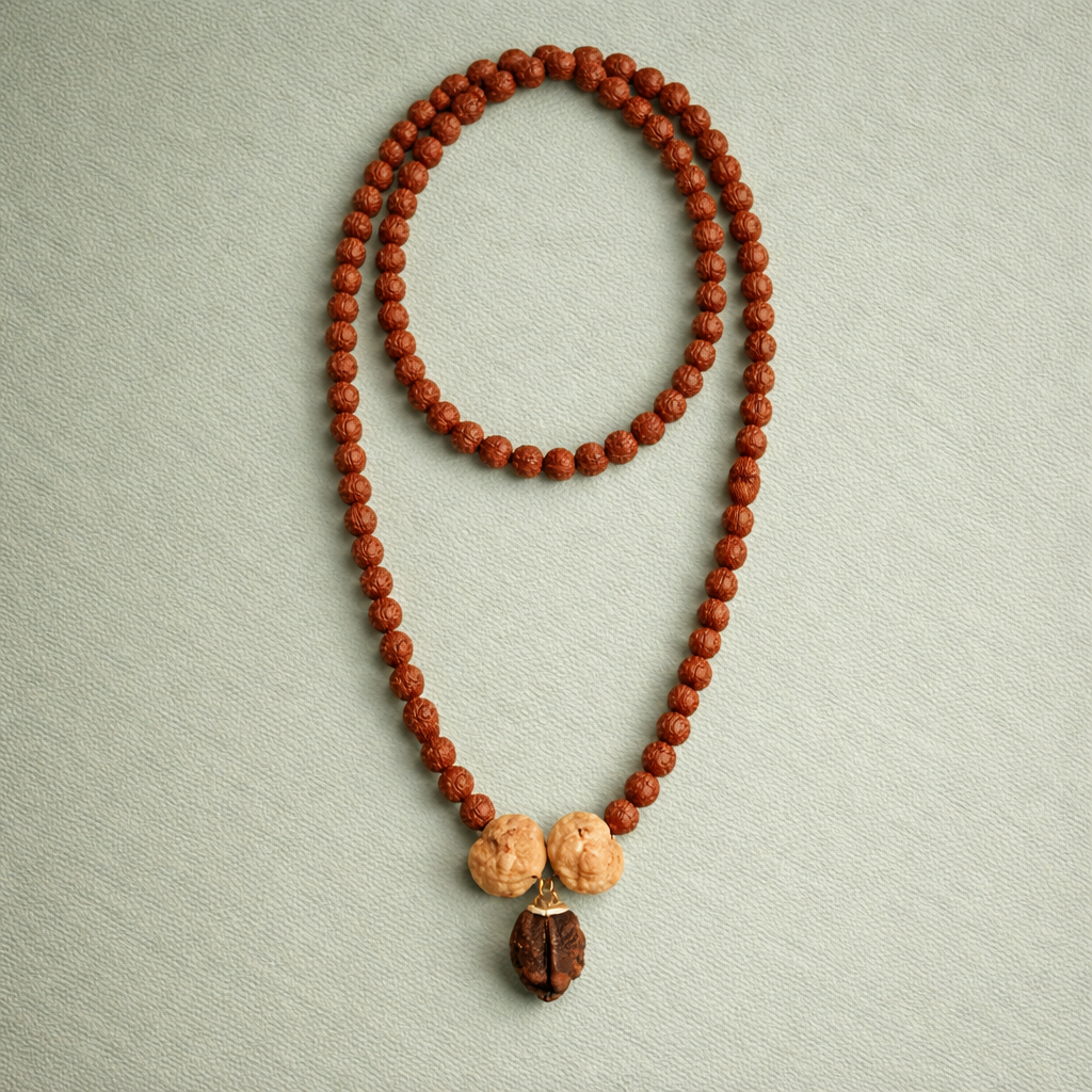 Swasth Vriddhi Mala - 7 Mukhi & 2 Mukhi Rudraksha